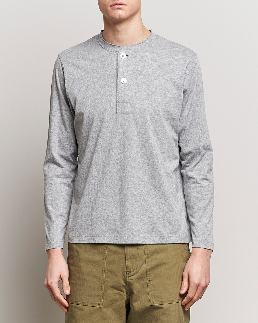 Hombres | Jerséis y prendas de punto | BEAMS PLUS | Cotton Henley Grey