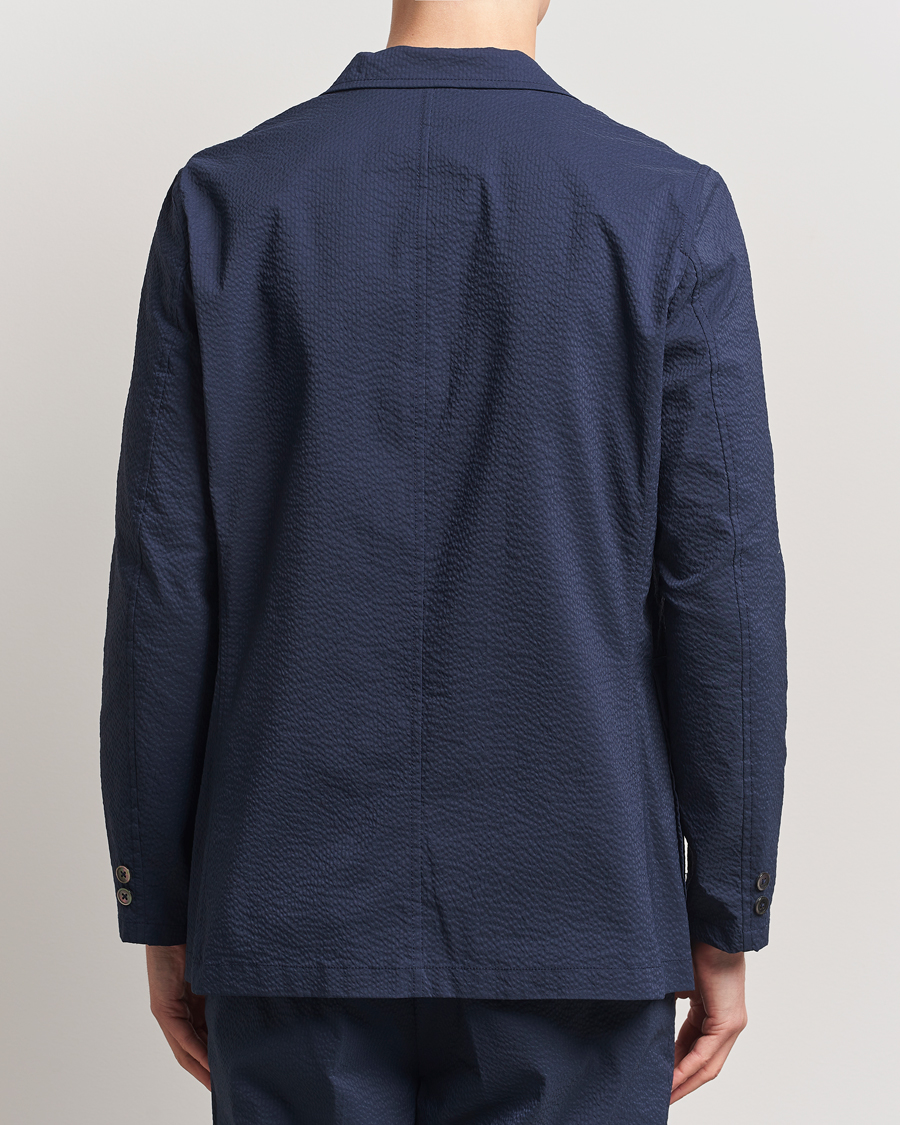 Hombres | Blazers | BEAMS PLUS | Seersucker Blazer Navy