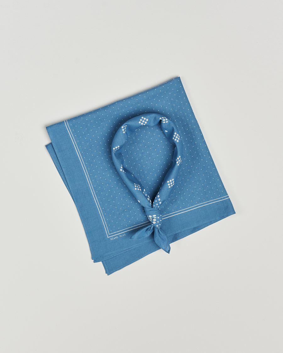Hombres | BEAMS PLUS 2-Pack Bandanas Sax Blue | BEAMS PLUS | 2-Pack Bandanas Sax Blue