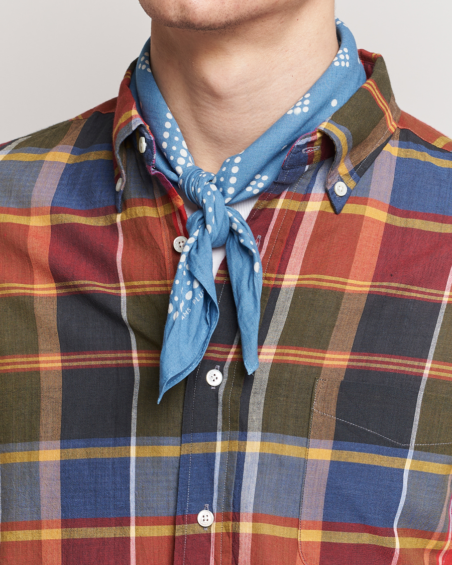 Hombres | BEAMS PLUS 2-Pack Bandanas Sax Blue | BEAMS PLUS | 2-Pack Bandanas Sax Blue