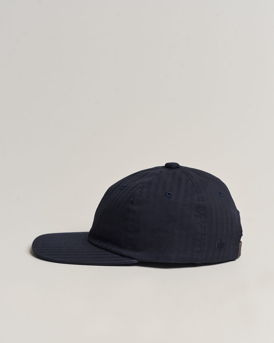 Hombres | BEAMS PLUS 6 Panel Herringbone Cap Navy | BEAMS PLUS | 6 Panel Herringbone Cap Navy