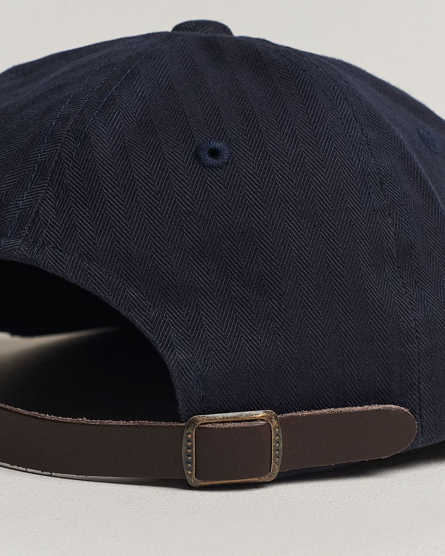Hombres | BEAMS PLUS 6 Panel Herringbone Cap Navy | BEAMS PLUS | 6 Panel Herringbone Cap Navy