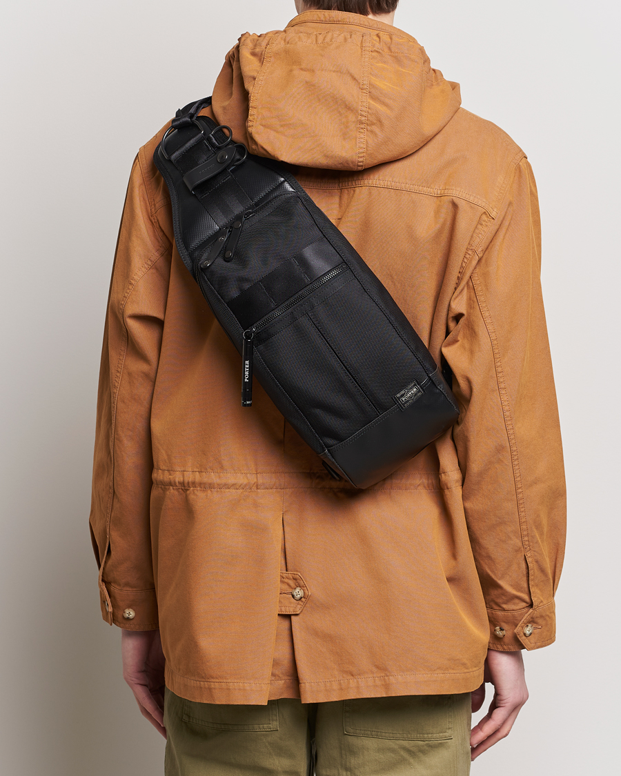 Hombres | Accesorios | Porter-Yoshida & Co. | Heat Sling Shoulder Bag Black