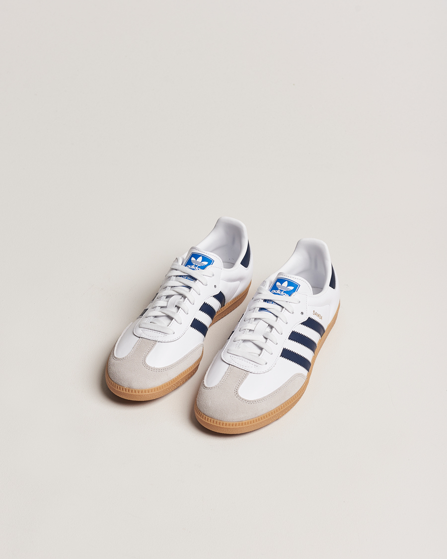 Hombres | Zapatillas blancas | adidas Originals | Samba OG Sneaker White/Navy