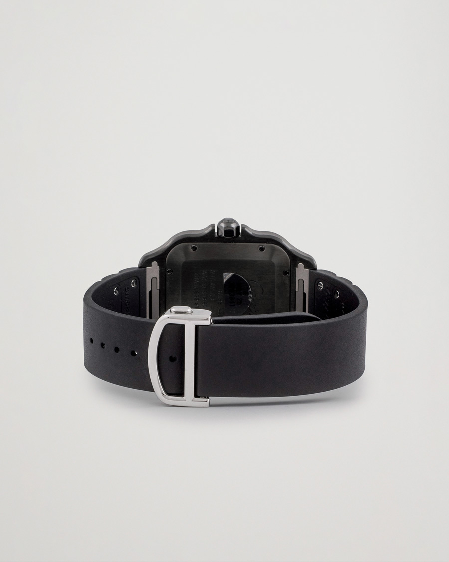 Hombres | Cartier Pre-Owned Santos De Cartier Steel WSSA0039 Black | Cartier Pre-Owned | Santos De Cartier Steel WSSA0039 Black