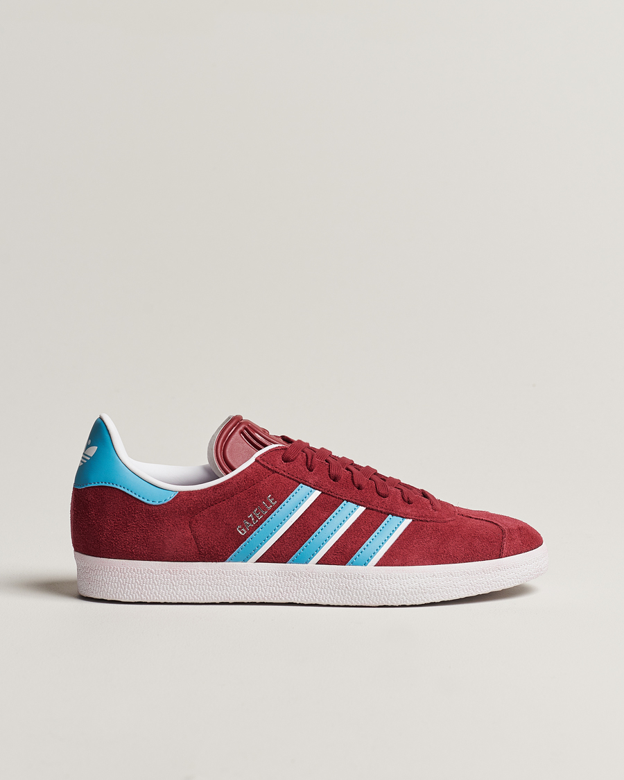 Hombres | adidas Originals Gazelle Sneaker Burgundy/Blue | adidas Originals | Gazelle Sneaker Burgundy/Blue