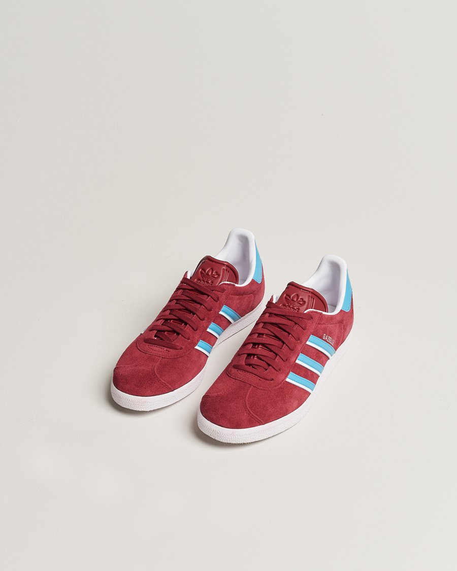 Hombres | adidas Originals Gazelle Sneaker Burgundy/Blue | adidas Originals | Gazelle Sneaker Burgundy/Blue