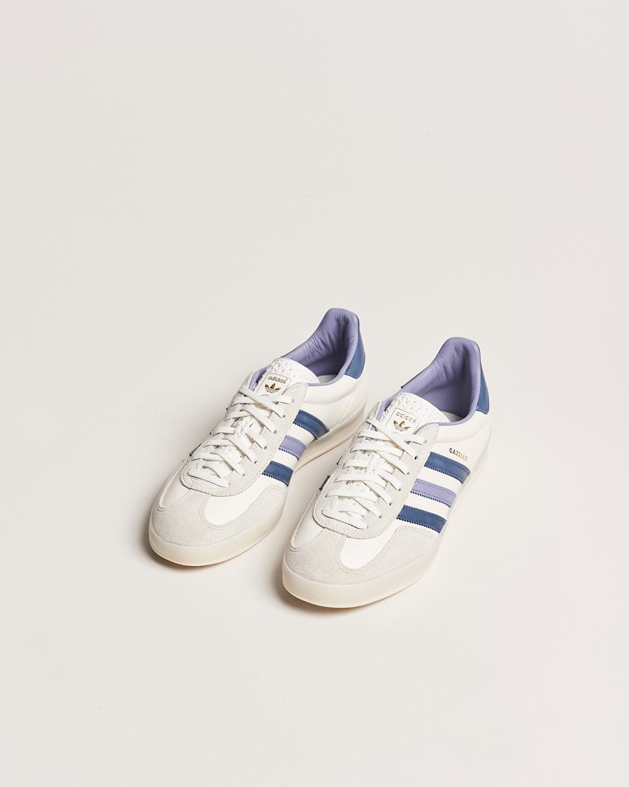 Hombres |  | adidas Originals | Gazelle Indoor Sneaker White/Blue