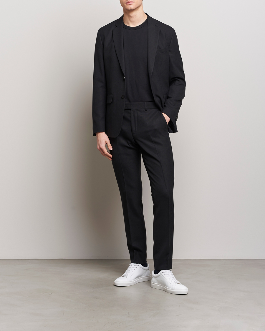Hombres | Blazers | J.Lindeberg | Hopper Active Hopsack Blazer Black