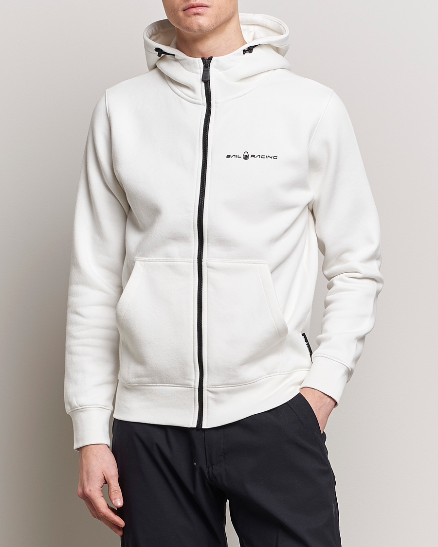 Hombres |  | Sail Racing | Bowman Full Zip Hoodie Storm White