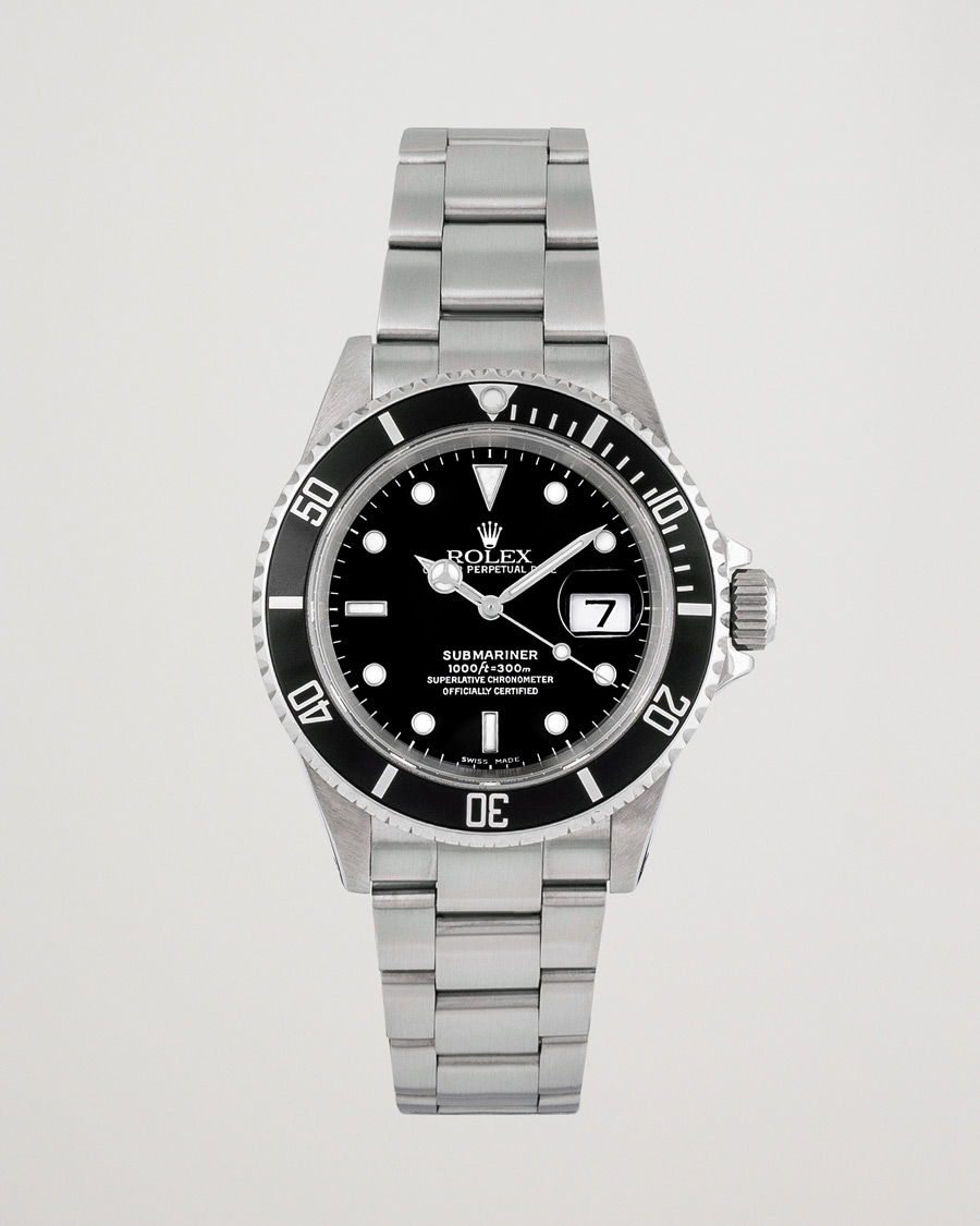 Hombres | Rolex Pre-Owned Submariner 16610 Oyster Perpetual Silver | Rolex Pre-Owned | Submariner 16610 Oyster Perpetual Silver