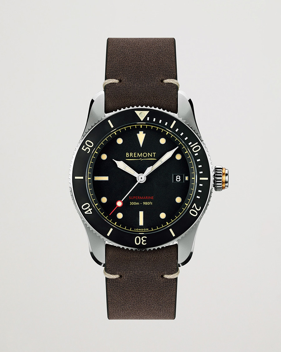 Hombres | Bremont Pre-Owned S301 Supermarine 40mm Black Dial Silver | Bremont Pre-Owned | S301 Supermarine 40mm Black Dial Silver