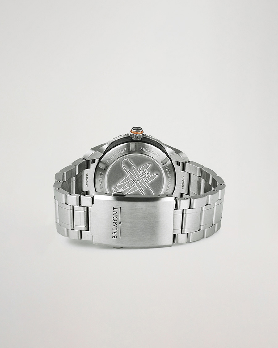 Hombres | Bremont Pre-Owned S302 Supermarine GMT 40mm Steel Bracelet Silver | Bremont Pre-Owned | S302 Supermarine GMT 40mm Steel Bracelet Silver