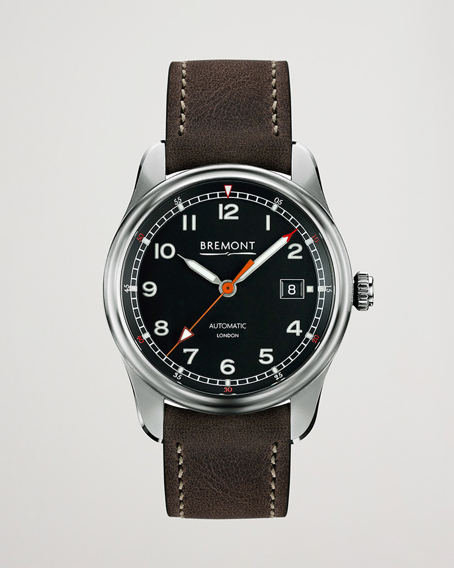 Hombres | Bremont Pre-Owned Airco Mach 1 40mm Black Dial Silver | Bremont Pre-Owned | Airco Mach 1 40mm Black Dial Silver