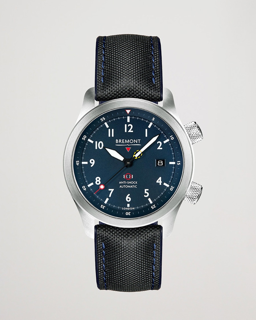 Hombres | Bremont Pre-Owned MBII Pilot Watch 43mm Blue Dial Silver | Bremont Pre-Owned | MBII Pilot Watch 43mm Blue Dial Silver