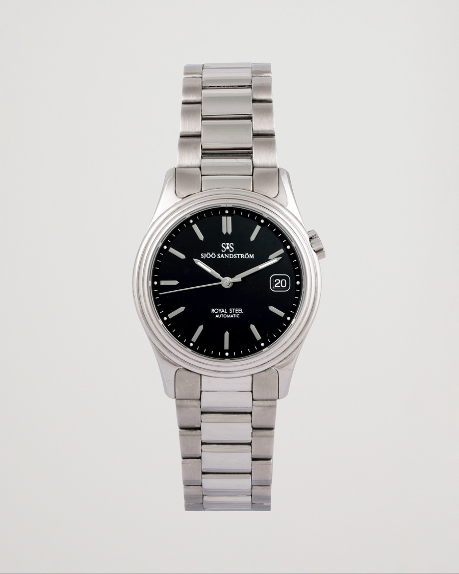 Hombres | Sjöö Sandström Pre-Owned Royal Steel Classic 36mm 1636-1 Silver | Sjöö Sandström Pre-Owned | Royal Steel Classic 36mm 1636-1 Silver
