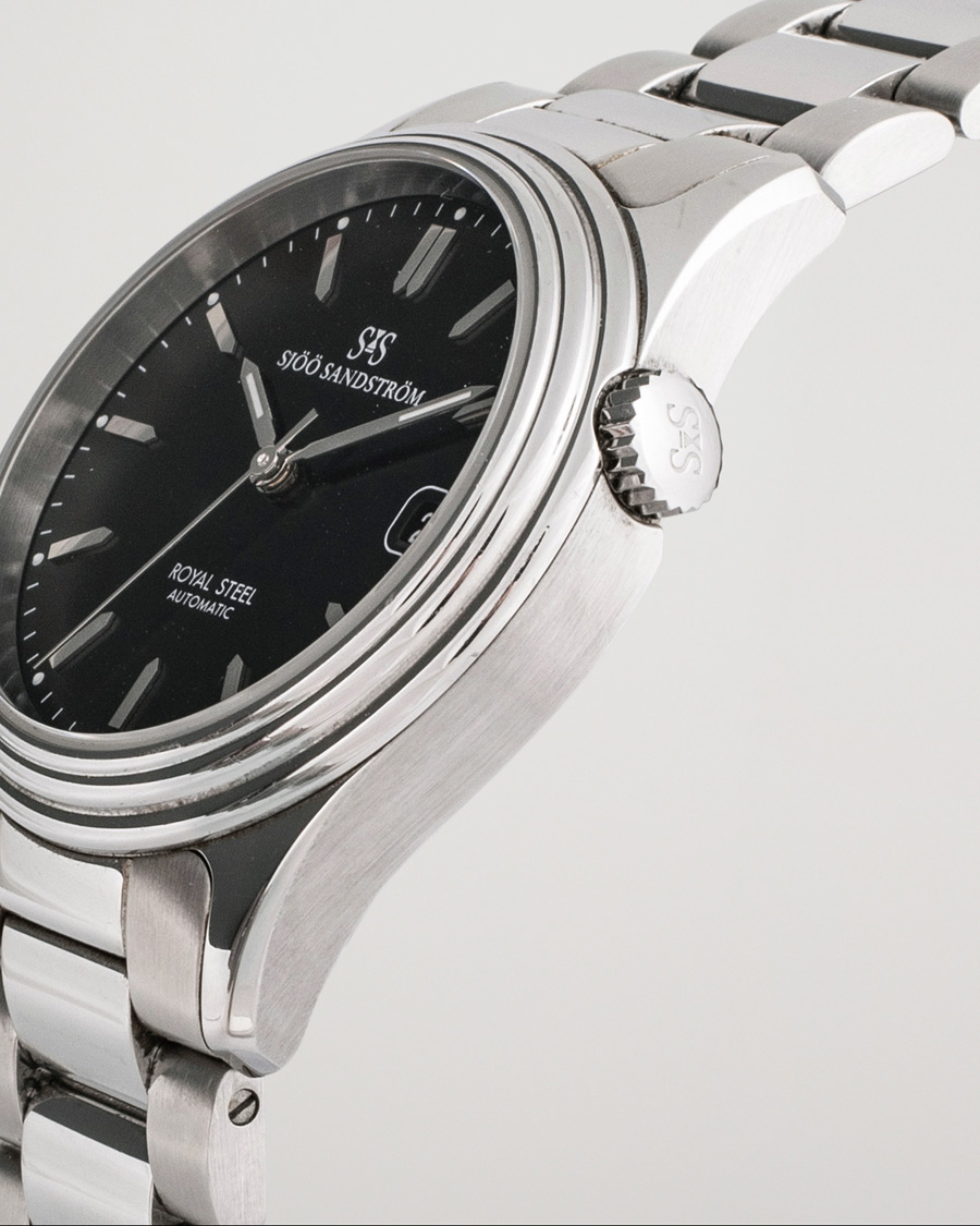 Hombres | Sjöö Sandström Pre-Owned Royal Steel Classic 36mm 1636-1 Silver | Sjöö Sandström Pre-Owned | Royal Steel Classic 36mm 1636-1 Silver