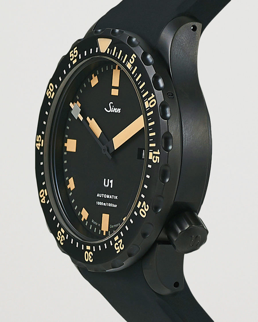 Usado |  | Sinn Pre-Owned | U1 Black Hard Coating Diving Watch Silver