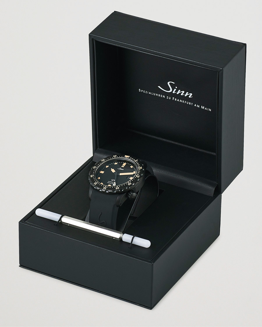 Hombres | Sinn Pre-Owned U1 Black Hard Coating Diving Watch Silver | Sinn Pre-Owned | U1 Black Hard Coating Diving Watch Silver