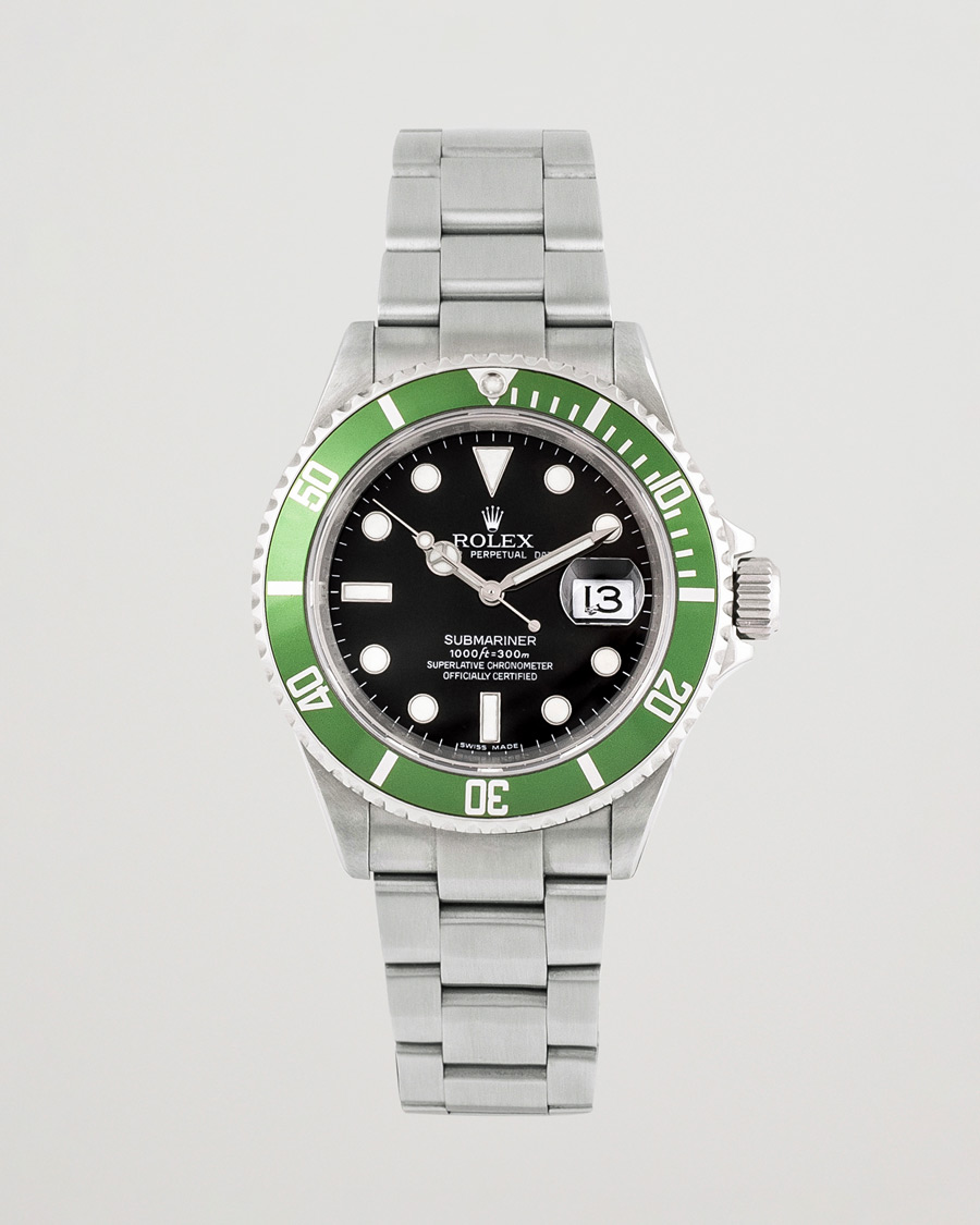 Hombres | Rolex Pre-Owned Submariner 16610LV Oyster Perpetual Silver | Rolex Pre-Owned | Submariner 16610LV Oyster Perpetual Silver