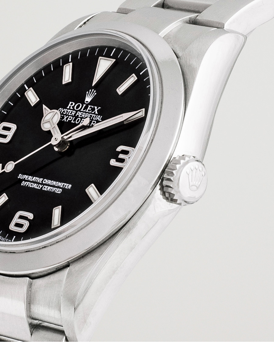 Hombres | Rolex Pre-Owned Explorer 114270 Oyster Perpetual Silver | Rolex Pre-Owned | Explorer 114270 Oyster Perpetual Silver