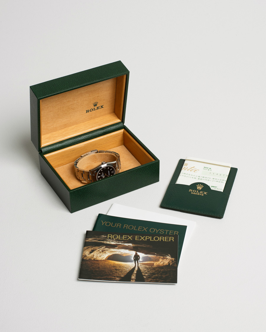 Hombres | Rolex Pre-Owned Explorer 114270 Oyster Perpetual Silver | Rolex Pre-Owned | Explorer 114270 Oyster Perpetual Silver