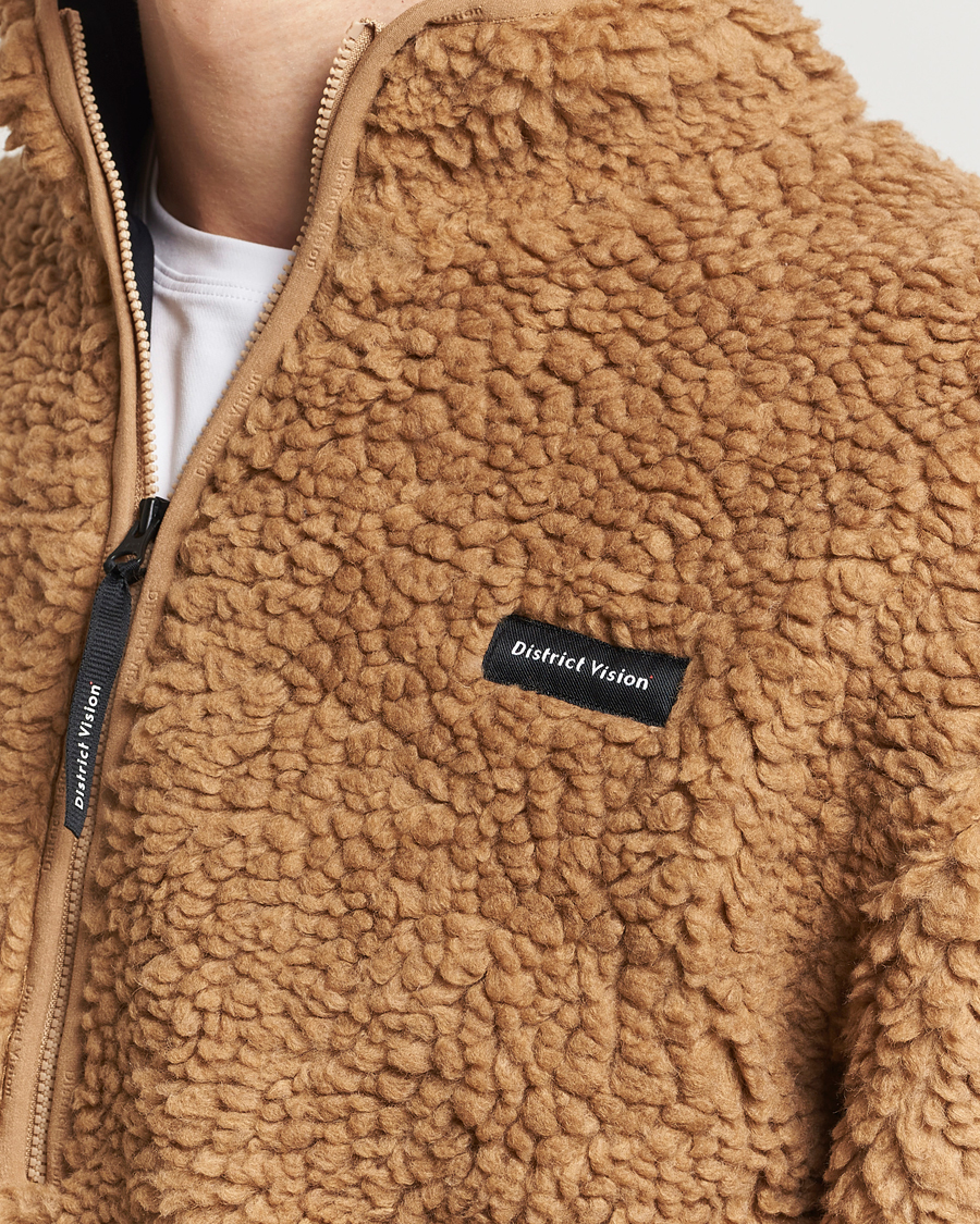 Hombres | Jerséis y prendas de punto | District Vision | Half Zip Pile Fleece Sand