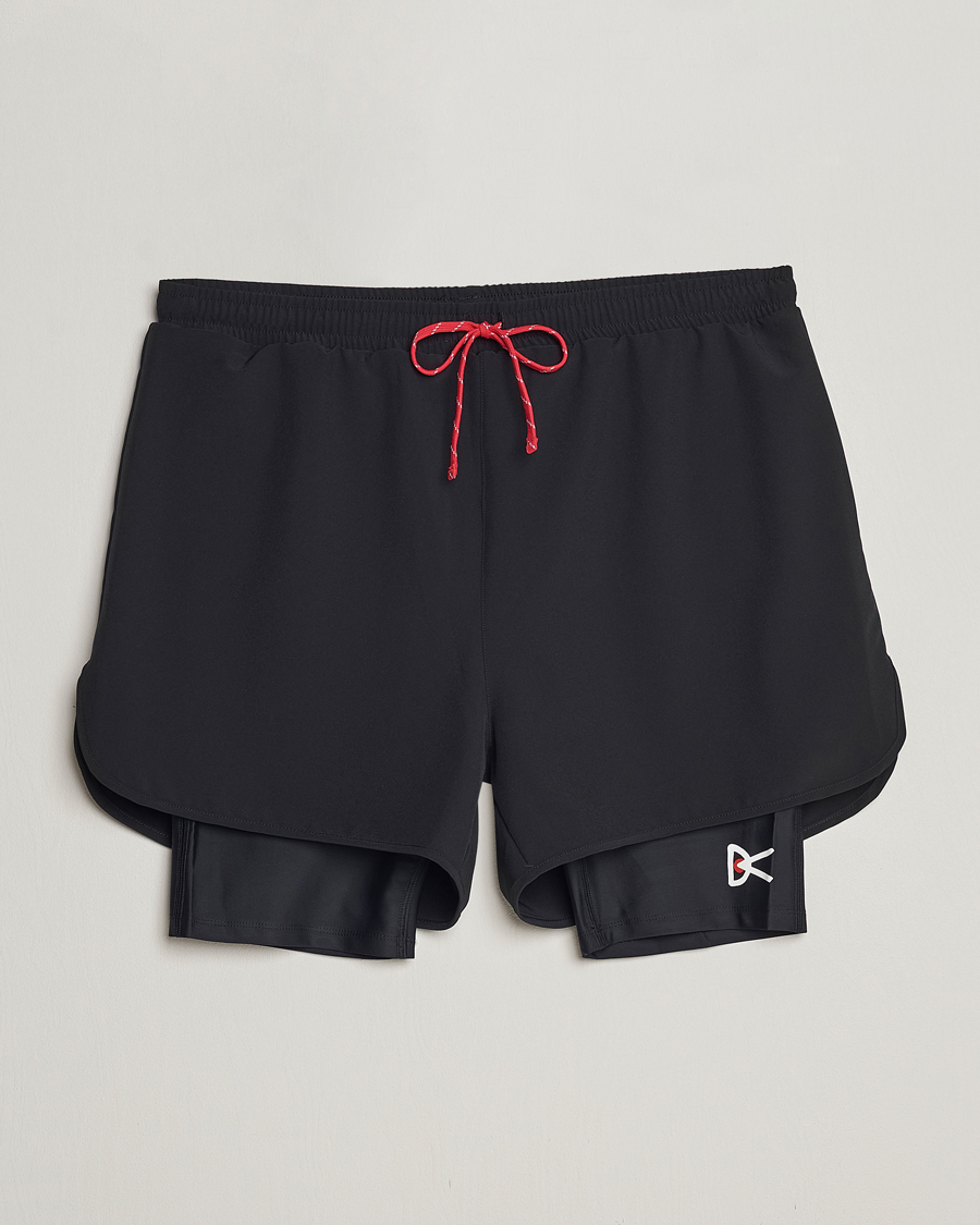 Hombres | Pantalones cortos | District Vision | Layered Trail Shorts Black