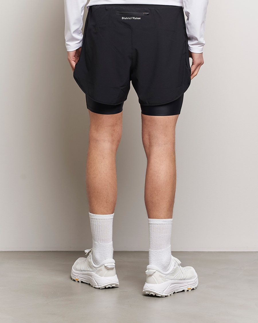 Hombres | Pantalones cortos | District Vision | Layered Trail Shorts Black