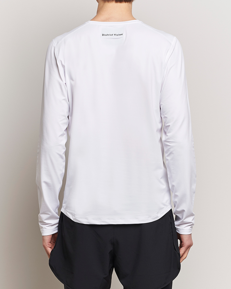 Hombres | Camisetas | District Vision | Lightweight Long Sleeve T-Shirt White