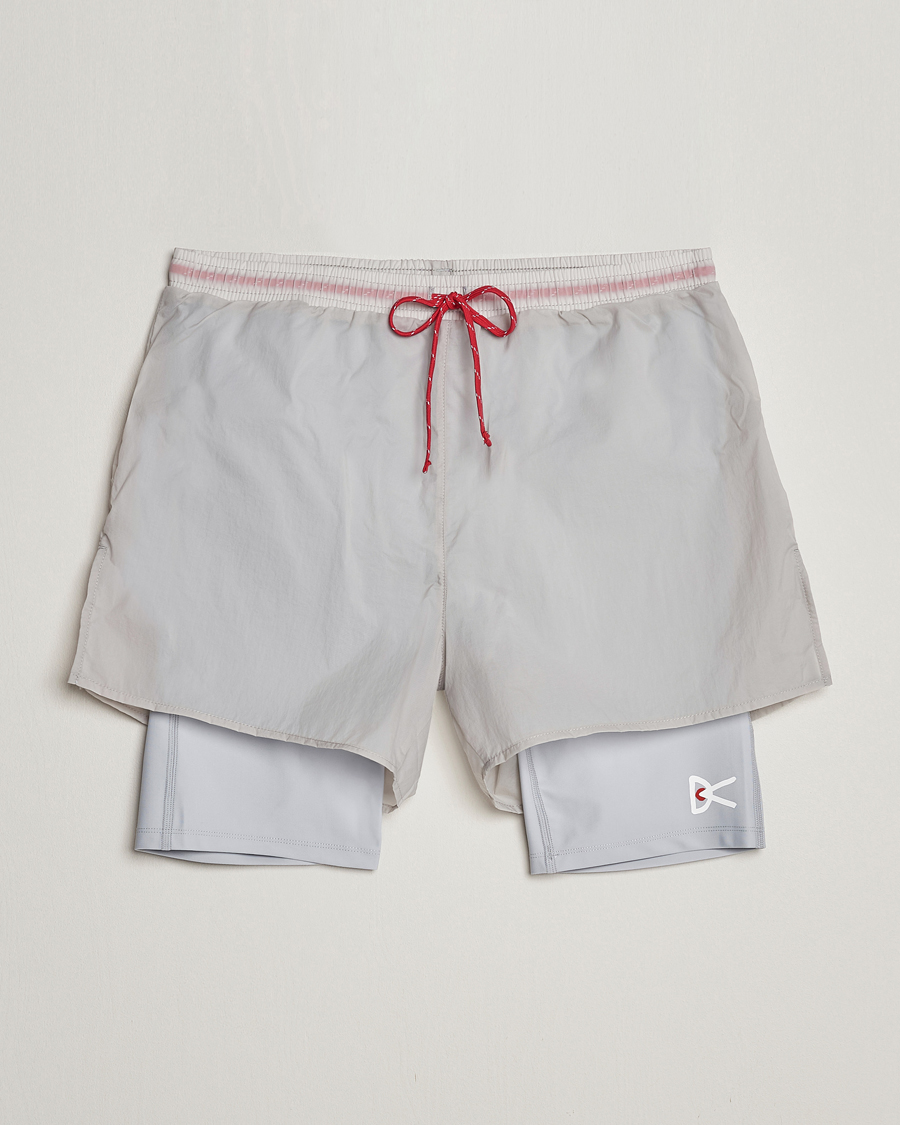 Hombres | Pantalones cortos | District Vision | Ripstop Layered Trail Shorts Moonbeam