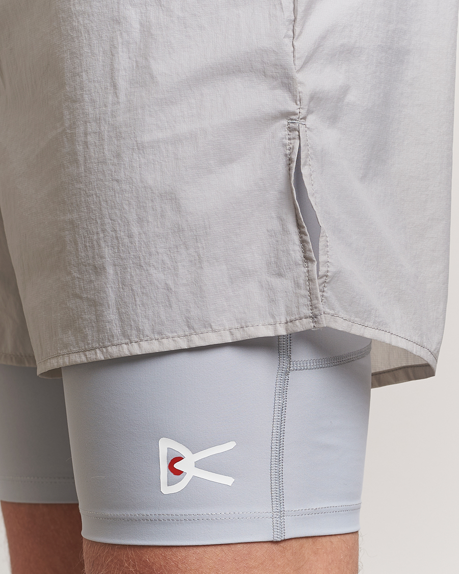 Hombres | Pantalones cortos | District Vision | Ripstop Layered Trail Shorts Moonbeam