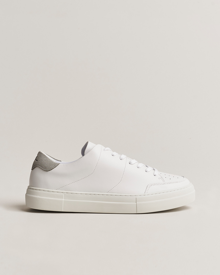 Hombres | J.Lindeberg Art Signature Leather Sneaker White | J.Lindeberg | Art Signature Leather Sneaker White