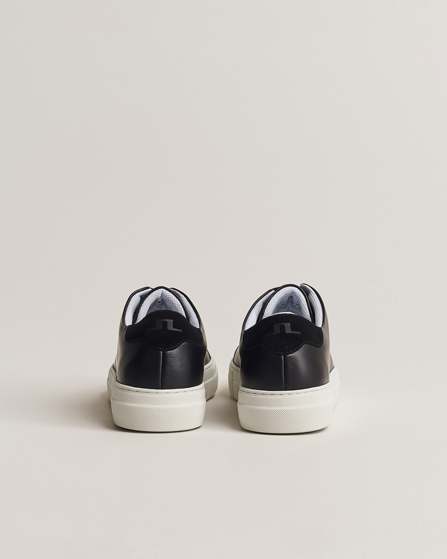 Hombres | J.Lindeberg Art Signature Leather Sneaker Black | J.Lindeberg | Art Signature Leather Sneaker Black