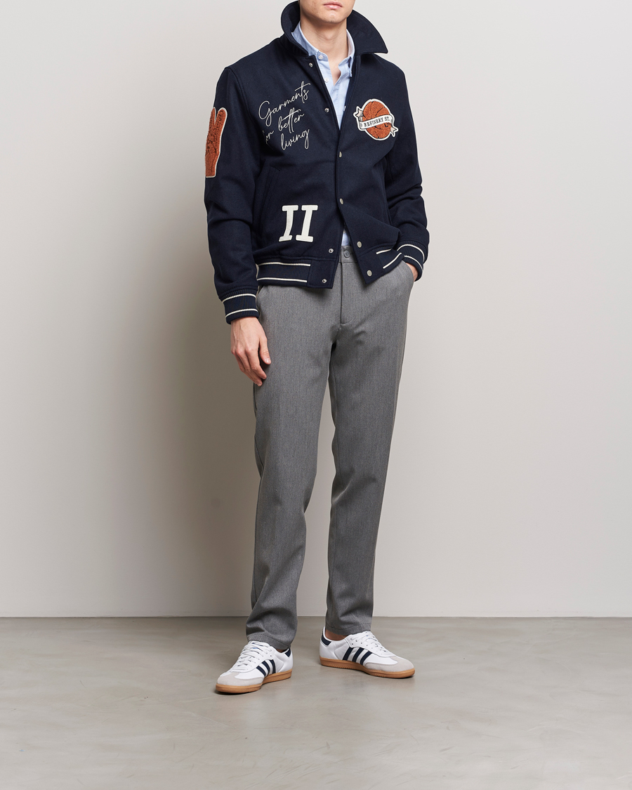 Hombres | Pantalones | LES DEUX | Como Reg Suit Pants Grey Melange