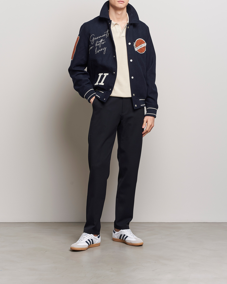 Hombres | Pantalones | LES DEUX | Como Reg Suit Pants Navy