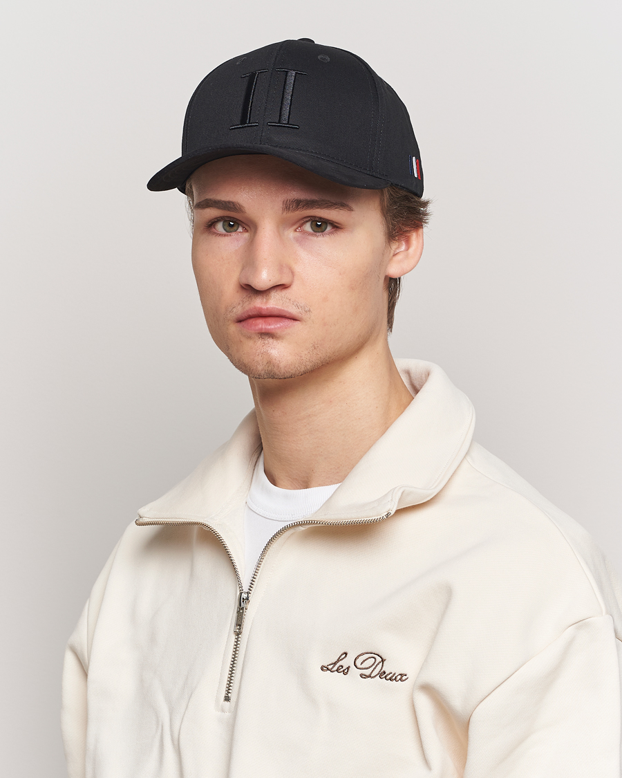 Hombres | Sombreros y gorras | LES DEUX | Baseball Cap Suede II Black