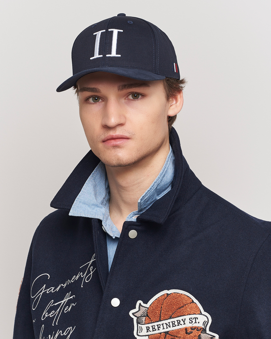 Hombres | Sombreros y gorras | LES DEUX | Baseball Cap Suede II Dark Navy