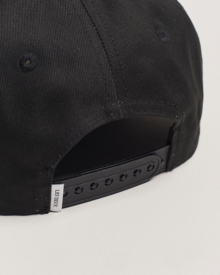 Hombres | Les Deux Encore Organic Cotton Baseball Cap II Black/White | LES DEUX | Encore Organic Cotton Baseball Cap II Black/White