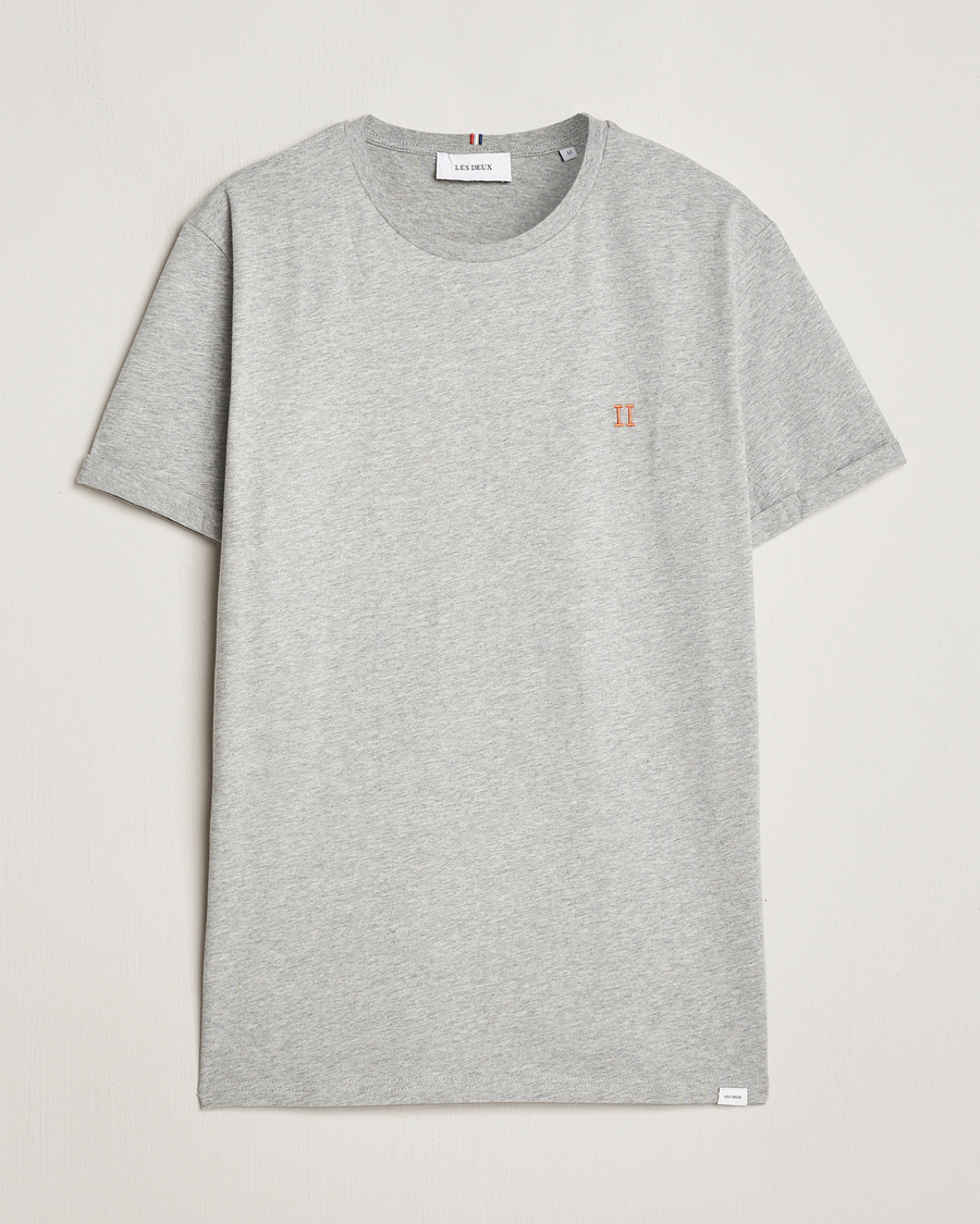 Hombres | Camisetas | LES DEUX | Nørregaard Cotton T-Shirt Grey Melange