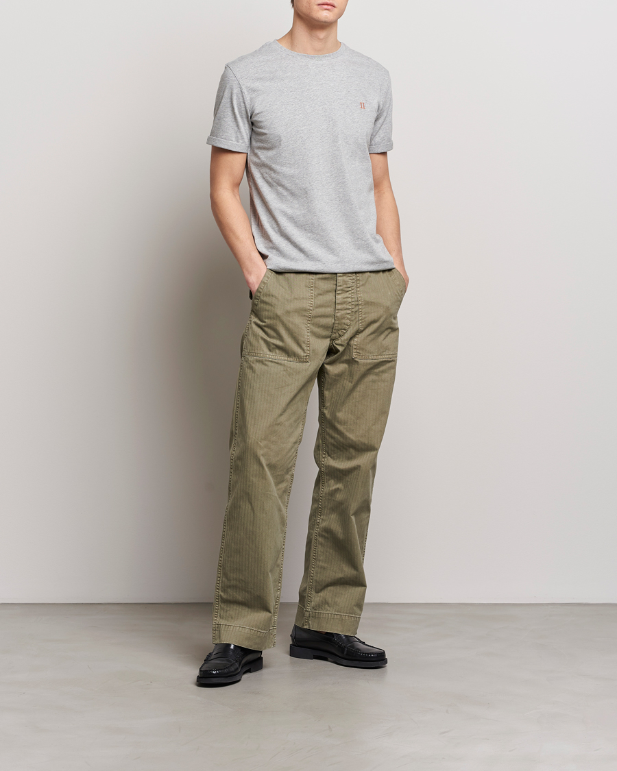 Hombres | Camisetas | LES DEUX | Nørregaard Cotton T-Shirt Grey Melange