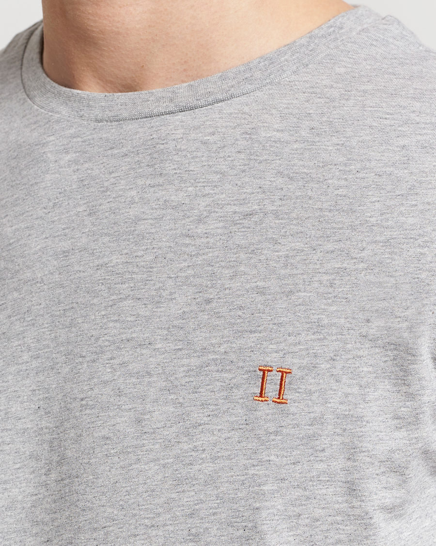 Hombres | Camisetas | LES DEUX | Nørregaard Cotton T-Shirt Grey Melange