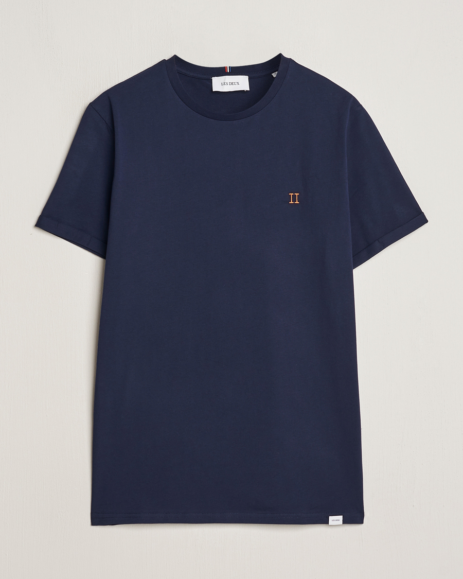 Hombres | Camisetas | LES DEUX | Nørregaard Cotton T-Shirt Navy