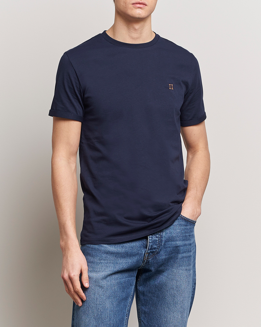 Hombres | Camisetas | LES DEUX | Nørregaard Cotton T-Shirt Navy