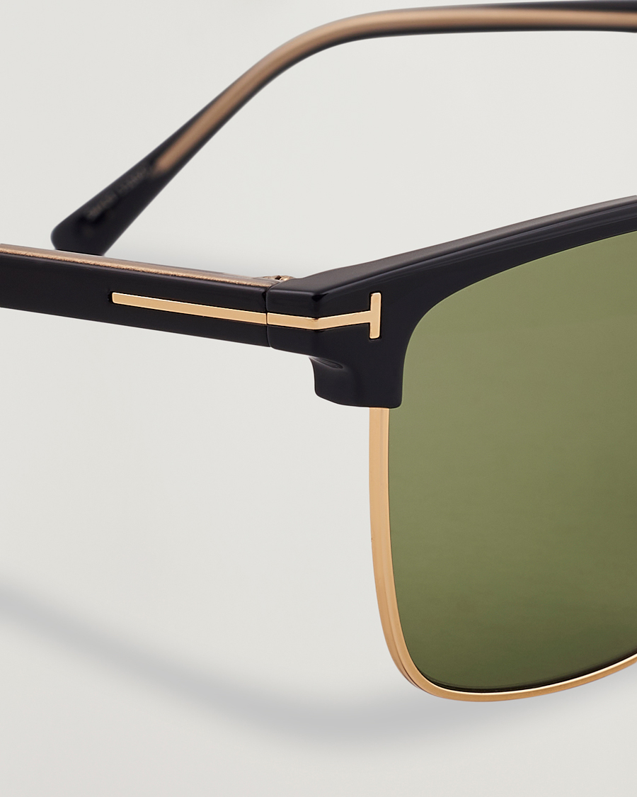 Hombres | Gafas de sol | Tom Ford | Hudson FT0997-H Metal Sunglasses Black/Green