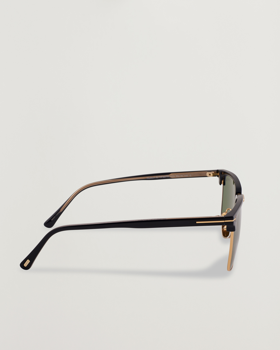 Hombres | Gafas de sol | Tom Ford | Hudson FT0997-H Metal Sunglasses Black/Green