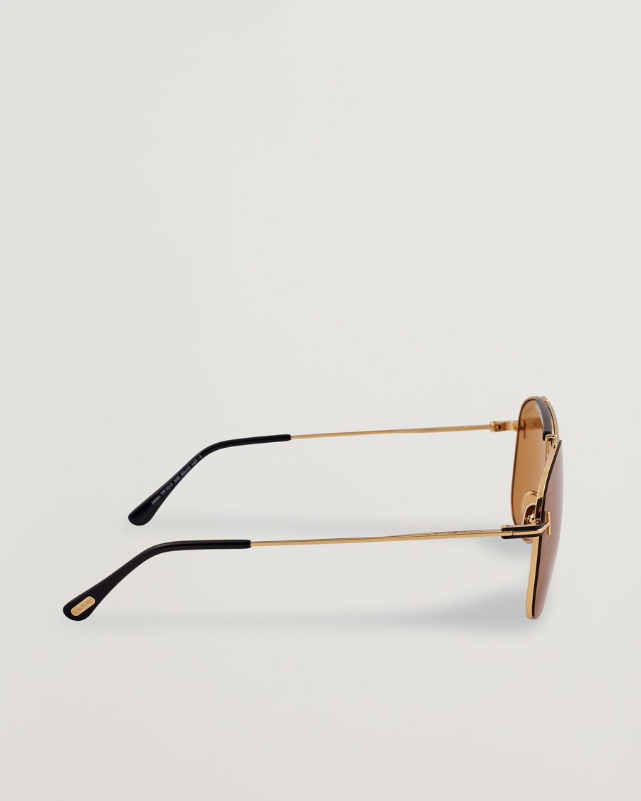 Hombres | Gafas de sol | Tom Ford | Jaden FT1017 Metal Sunglasses Gold/Brown