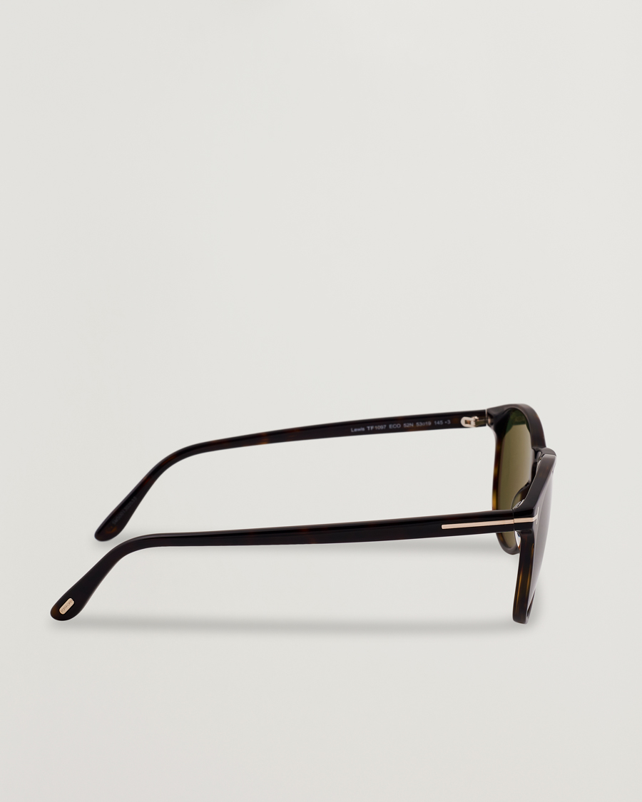 Hombres | Gafas de sol | Tom Ford | Lewis FT1097 Sunglasses Dark Havana/Green