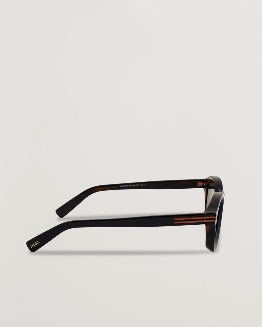 Hombres | Gafas de sol | Zegna | EZ0229 Sunglasses Black/Green
