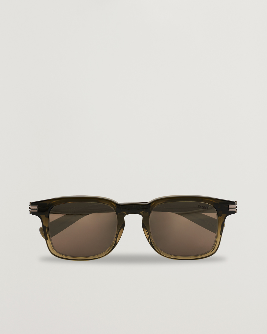 Hombres | Gafas de sol | Zegna | EZ0230 Sunglasses Dark Green/Roviex